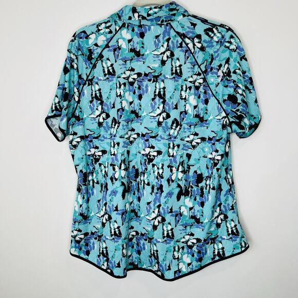 Blue Greg Norman Play Dry Activewear Women’s Shirt Size XL - Picture 4 of 4